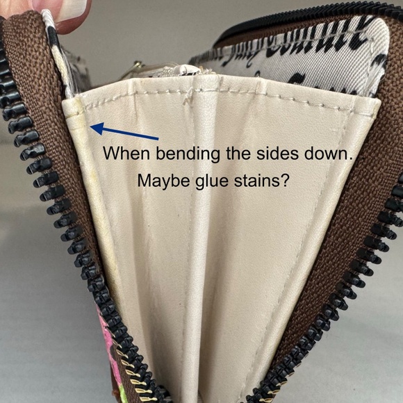 🌷Juicy Couture Zip Around Wallet/Cardholder/Pink Floral/Crown/Brown - Picture 16 of 16